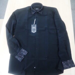 Black Long Sleeve Sequin Detail Shirt